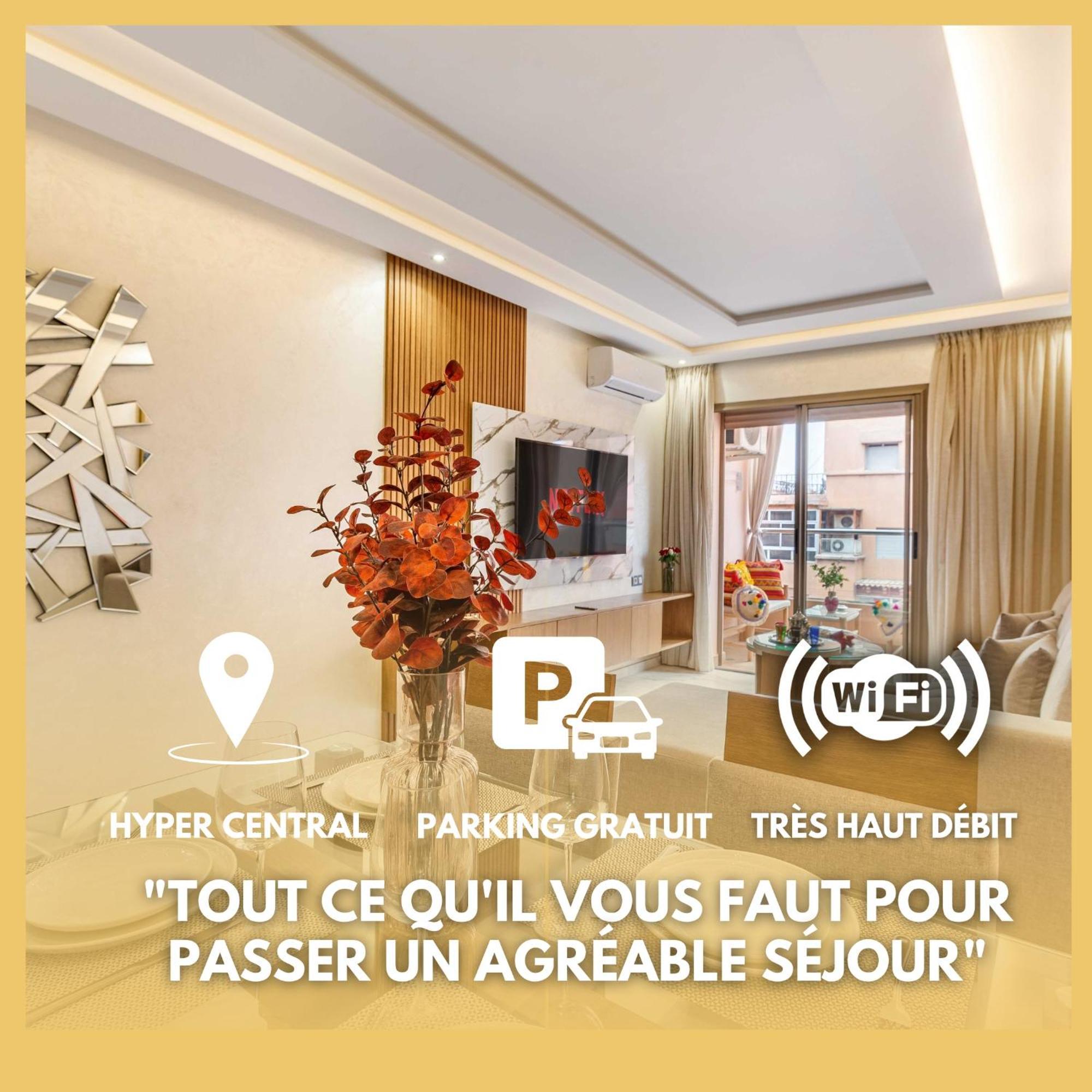 Magnifique Appartement Unique Et Central! 马拉喀什 外观 照片