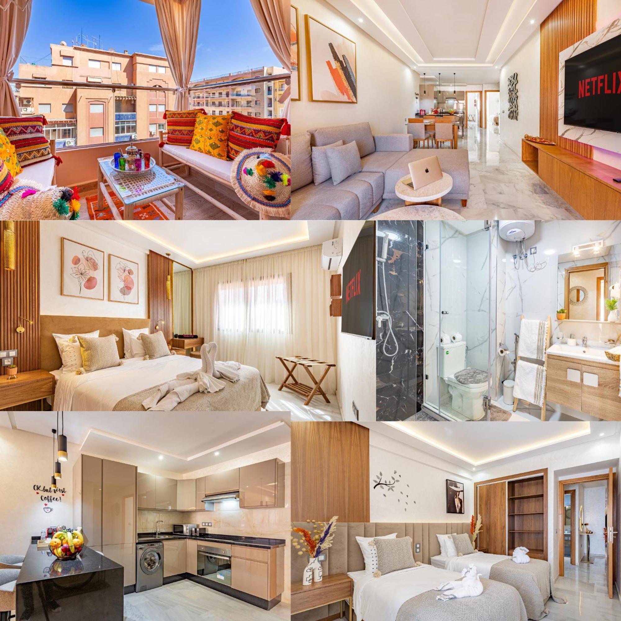 Magnifique Appartement Unique Et Central! 马拉喀什 外观 照片