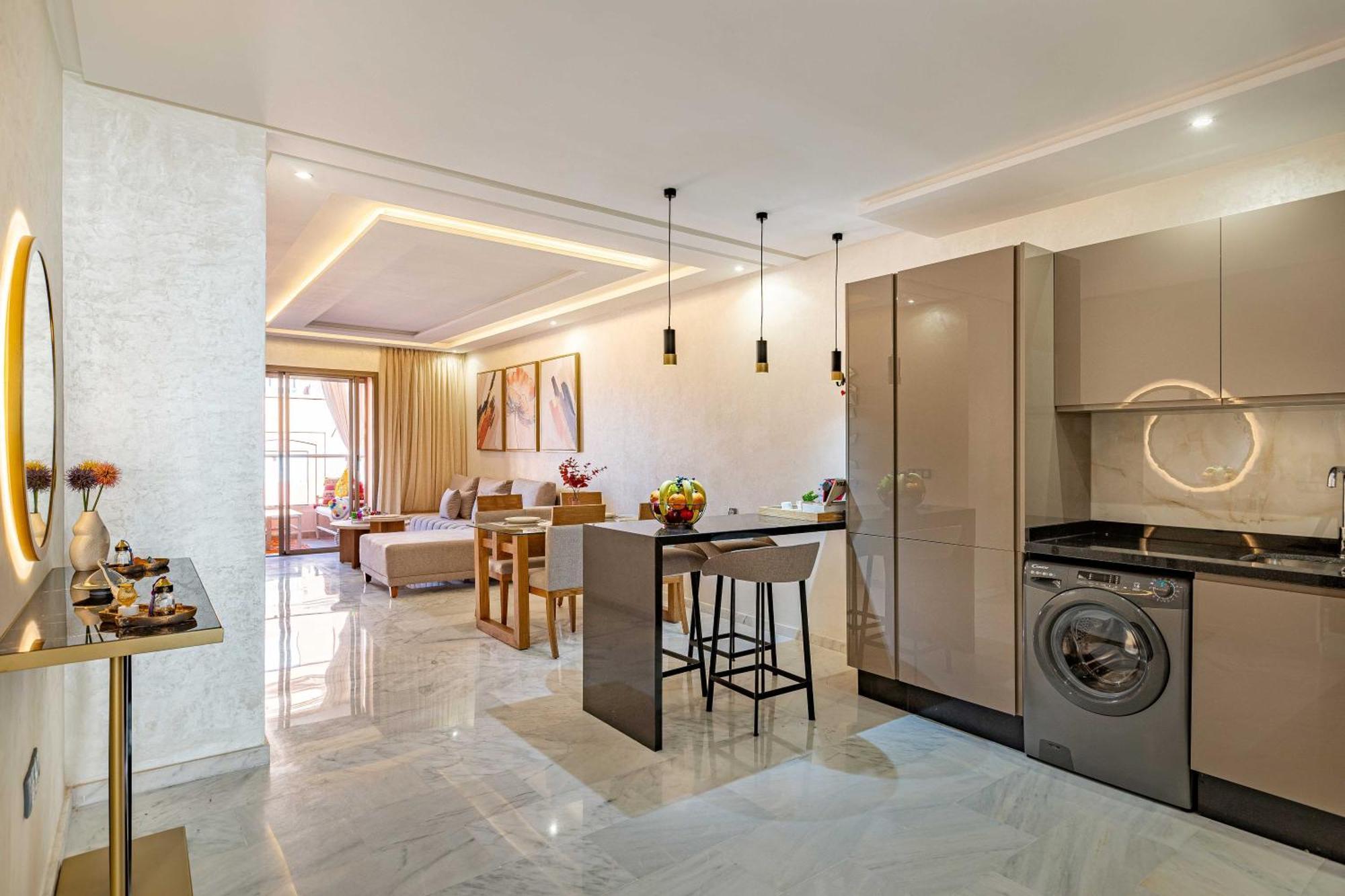 Magnifique Appartement Unique Et Central! 马拉喀什 外观 照片