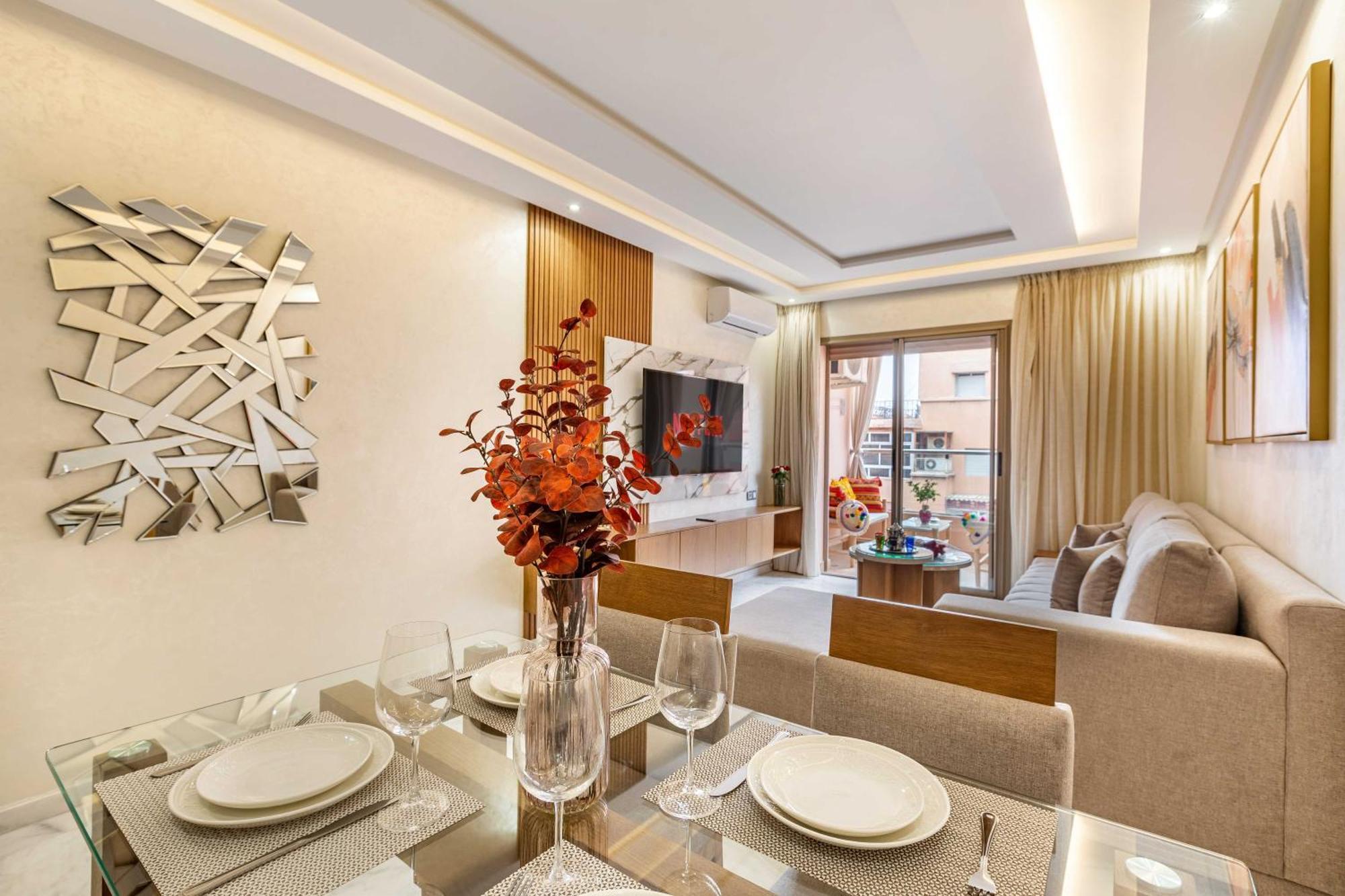 Magnifique Appartement Unique Et Central! 马拉喀什 外观 照片
