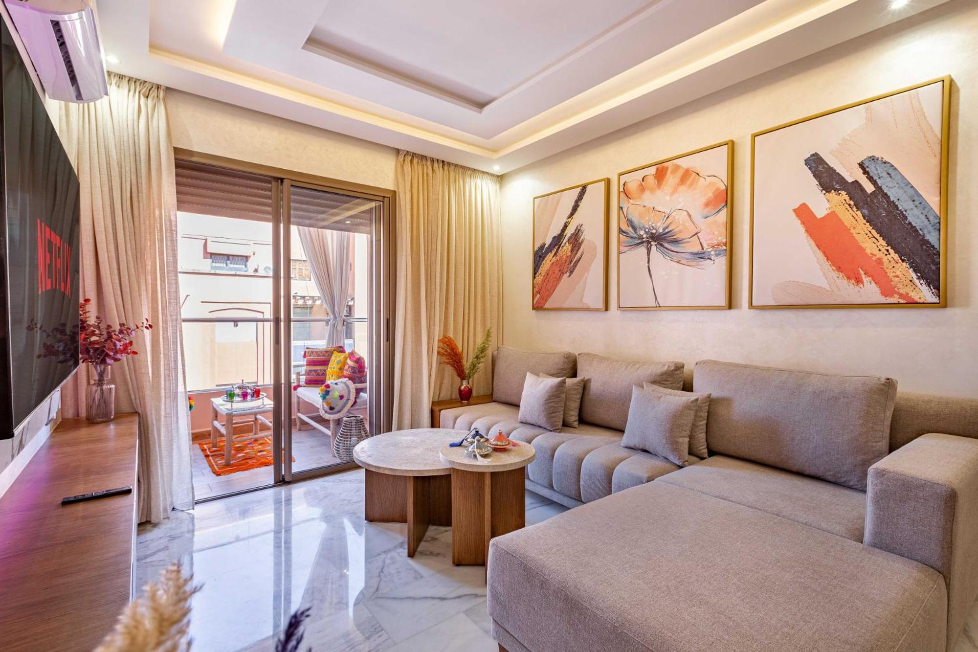 Magnifique Appartement Unique Et Central! 马拉喀什 外观 照片